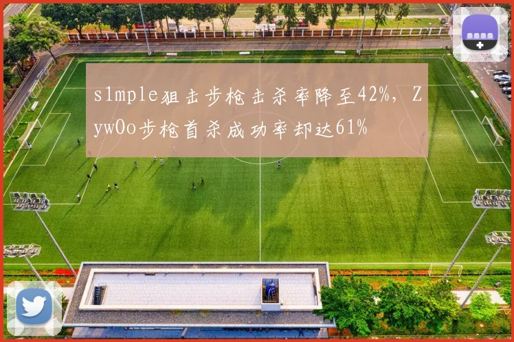 s1mple狙击步枪击杀率降至42%，ZywOo步枪首杀成功率却达61%